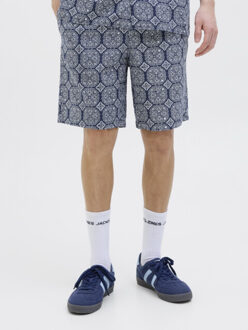 Jack & Jones Jpstjaiden seersucker aop short srt dessin Blauw - M