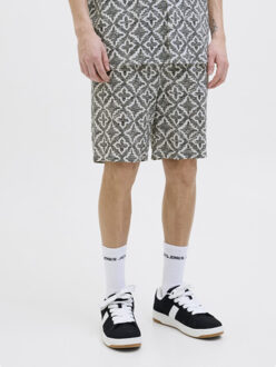 Jack & Jones Jpstjaiden seersucker aop short srt dessin Wit