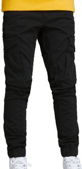 Jack & Jones JUNIOR cargo broek Paul zwart - 140