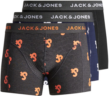 Jack & Jones Junior Jongens 3-Pack Boxers - Black - Maat 128