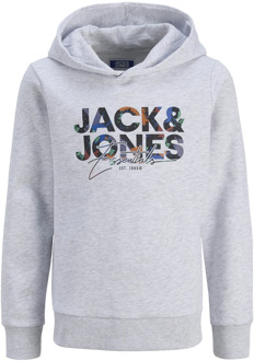 Jack & Jones Junior jongens hoodie Licht grijs - 152