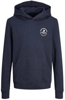 Jack & Jones Junior jongens hoodie Marine - 140