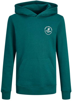 Jack & Jones Junior jongens hoodie Petrol - 140