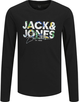 Jack & Jones Junior jongens longsleeve Zwart - 128