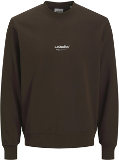 Jack & Jones Junior jongens sweater Bruin - 152