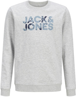 Jack & Jones Junior jongens sweater Grijs melee - 164