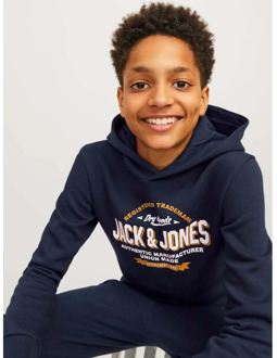 Jack & Jones Junior jongens sweater Marine - 164