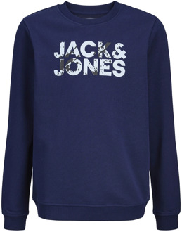 Jack & Jones Junior jongens sweater Marine - 176