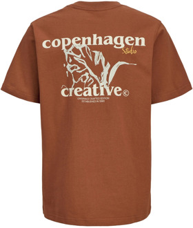 Jack & Jones Junior jongens t-shirt Brique - 176