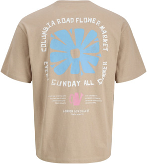 Jack & Jones Junior jongens t-shirt Bruin - 176