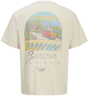 Jack & Jones Junior jongens t-shirt Ecru - 128