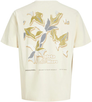 Jack & Jones Junior jongens t-shirt Ecru - 152