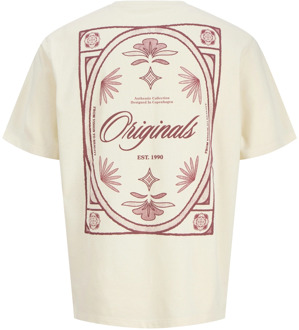 Jack & Jones Junior jongens t-shirt Ecru - 164