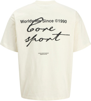 Jack & Jones Junior jongens t-shirt Geel - 140