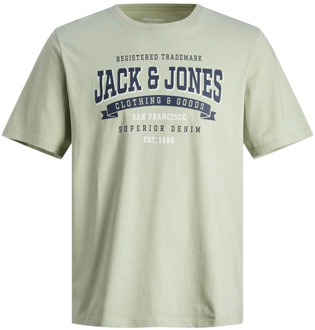 Jack & Jones Junior jongens t-shirt Khaki - 110