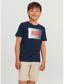 Jack & Jones Junior jongens t-shirt Marine - 116
