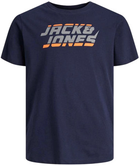 Jack & Jones Junior jongens t-shirt Marine - 140