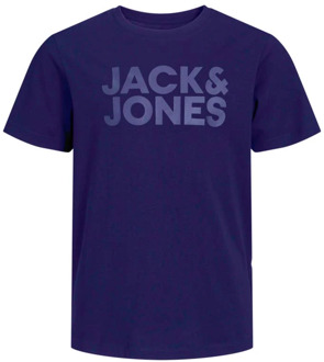 Jack & Jones Junior jongens t-shirt Marine - 140