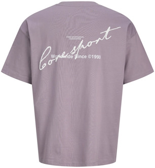 Jack & Jones Junior jongens t-shirt Paars - 176