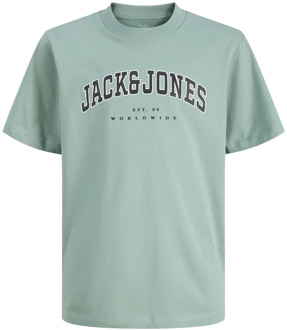 Jack & Jones Junior jongens t-shirt Turquoise - 140