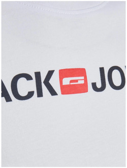 Jack & Jones Junior jongens t-shirt Wit - 128