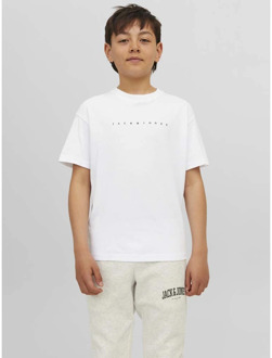 Jack & Jones Junior jongens t-shirt Wit - 128