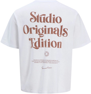 Jack & Jones Junior jongens t-shirt Wit - 128