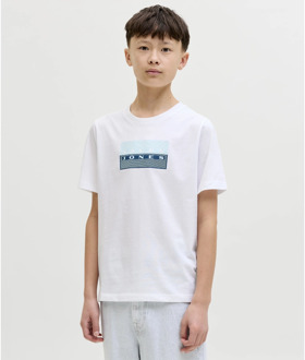 Jack & Jones Junior jongens t-shirt Wit - 128