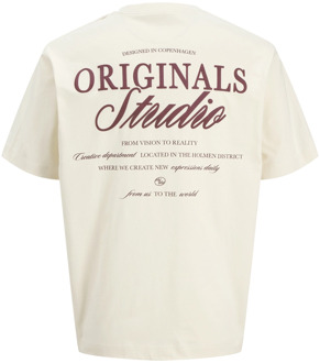 Jack & Jones Junior jongens t-shirt Wit - 140