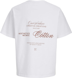 Jack & Jones Junior jongens t-shirt Wit - 140