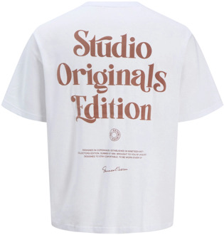 Jack & Jones Junior jongens t-shirt Wit - 152