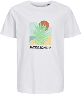 Jack & Jones Junior jongens t-shirt Wit - 164