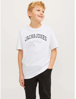 Jack & Jones Junior jongens t-shirt Wit - 176
