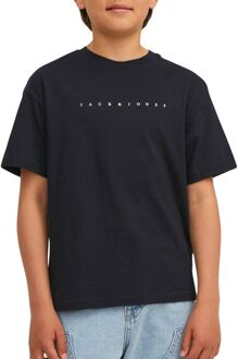 Jack & Jones Junior jongens t-shirt Zwart - 140
