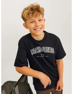 Jack & Jones Junior jongens t-shirt Zwart - 152