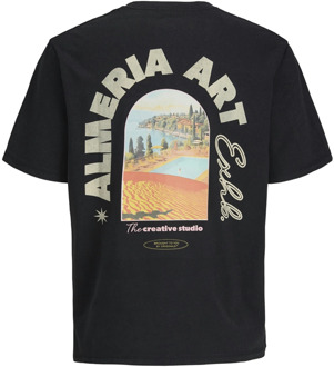 Jack & Jones Junior jongens t-shirt Zwart - 176