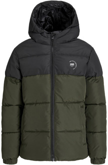 Jack & Jones Junior jongens winterjas Groen - 128