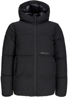 Jack & Jones Junior jongens winterjas Zwart - 152