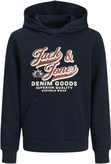 Jack & Jones Junior sweatshirt met capuchon Donkerblauw