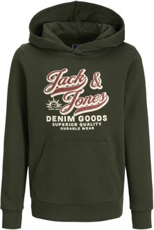 Jack & Jones Junior sweatshirt met capuchon Groen