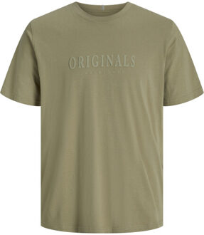 Jack & Jones Jwhfrederiksberg tee ss crew neck Grijs - XL