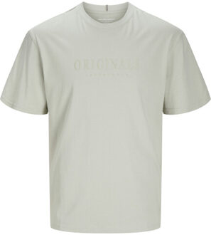 Jack & Jones Jwhfrederiksberg tee ss crew neck Grijs - XXL