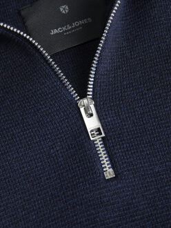 Jack & Jones Jwhmilano stitch half zip Blauw