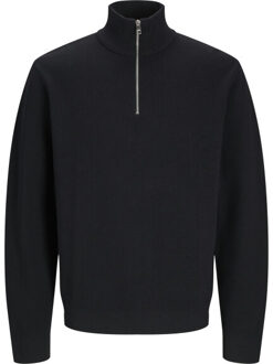 Jack & Jones Jwhmilano stitch half zip Zwart - XL