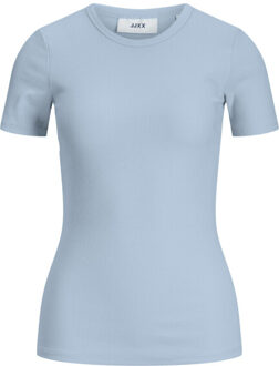 Jack & Jones Jxfrankie str ss rib tee jrs noos Blauw - XL