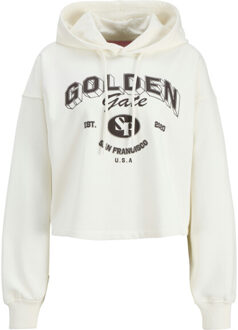 Jack & Jones Jxmerle rlx short hood swt Wit