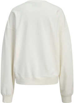 Jack & Jones Jxmerle rlx short ls crew swt spr Wit - M