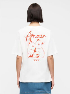 Jack & Jones Jxvalentine loose ss tee jrs - maat L Wit