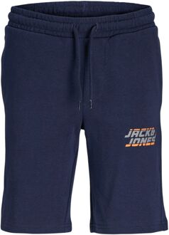 Jack & Jones Kapper Joggingshort Junior navy - grijs - oranje - 128
