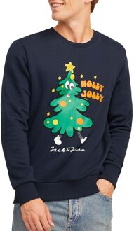 Jack & Jones Kerst Jolly Sweatshirt Jack & Jones , Blue , Heren - 2Xl,L,M,S